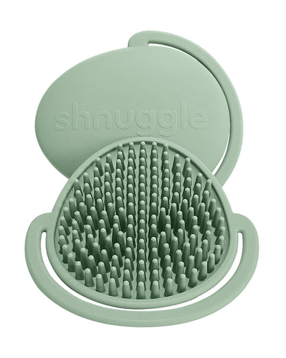 Shnuggle Baby Bath Brush-Antibacterial Silicone-Eucalyptus