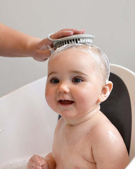 Shnuggle Baby Bath Brush-Antibacterial Silicone-Eucalyptus