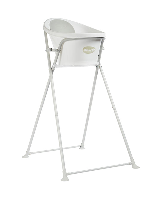 Shnuggle Baby Bath Stand with Safety Strap-Foldable & Portable-Easy Assembly-Specifically designed for Shnuggle Baby Bathtub-0 to 6M