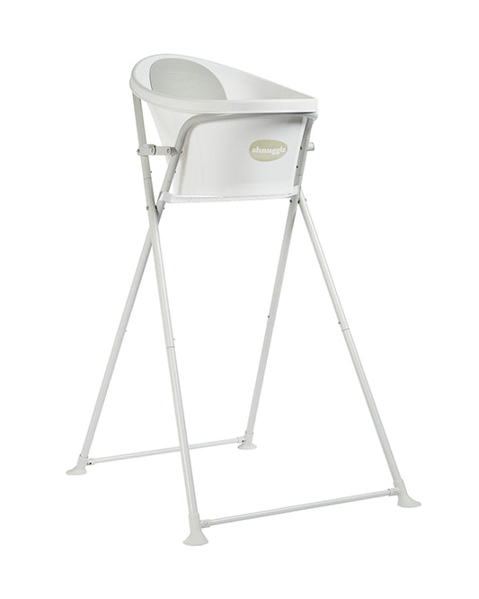 Shnuggle Newborn Bath Tub with Bath Stand-0 to 12M-Pebble Grey