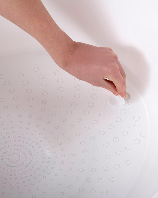 Shnuggle Toddler Bath Tub-With Bum Bump Support-Soft Foam Backrest & Non-Slip Base-Fits in Shower & Adult Bath-BPA Free-12 to 48M-Pebble Grey