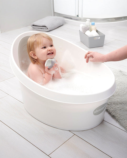Shnuggle Baby Bath Tub with Bather & Jug-0 to 48M-Taupe