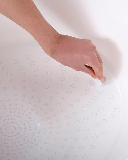 Shnuggle Toddler Bath Tub-With Bum Bump Support-Soft Foam Backrest & Non-Slip Base-Fits in Shower & Adult Bath-BPA Free-12 to 48M-Taupe