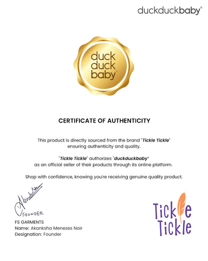 Tickle Tickle Beige Half Romper-Solid-Organic Muslin-For Infants