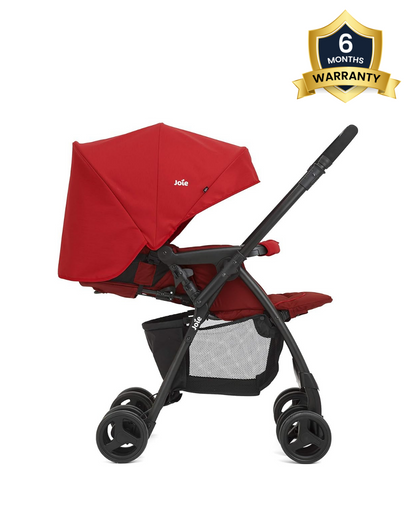 Joie Mirus Lightweight Baby Stroller-One Hand Fold-Reversible Handle-Pram for 0 to 3Y (Upto 15Kg)-Lychee