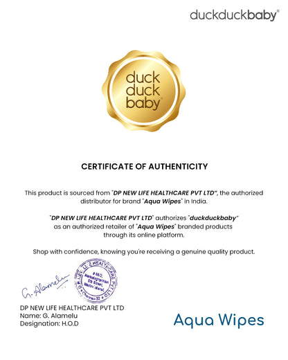Aqua Wipes Baby Wet Wipes with Aloe Vera