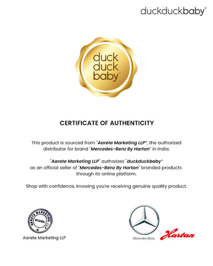 Mercedes-Benz Avantgarde GTX Baby Stroller-Height Adjustable Parent Handle Bar-Flat Reclining Seat & Reversible Seat-Includes Bag2Go Organiser & Rain Cover-2 Years Warranty-For 0 to 5Y-Truffle