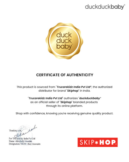 Skip Hop Zoo Snack Cup-Bee-No Slip Handle-222 ml-For Feeding Infants