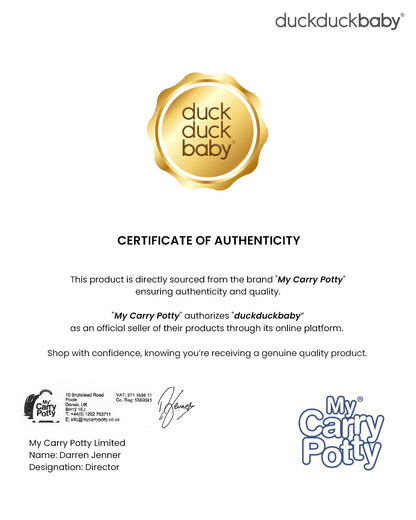 My Carry Potty Natural My Little Trainer Potty Seat-With Tall Splash Guard-Non Slip Edges & Safety Handles-15M+