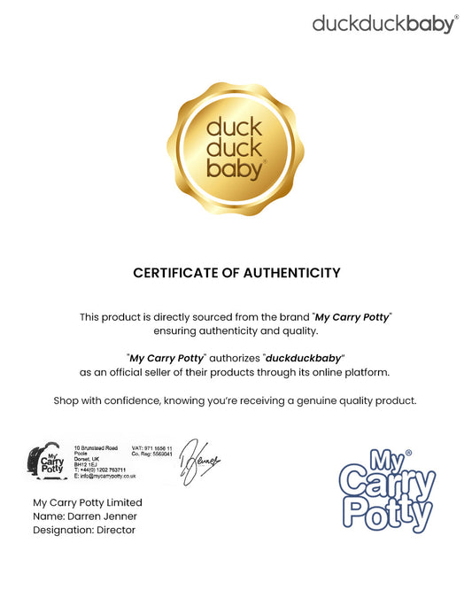 My Carry Potty Natural My Little Trainer Potty Seat-With Tall Splash Guard-Non Slip Edges & Safety Handles-15M+