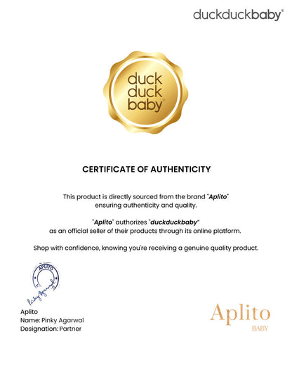 Aplito Baby Bedding Set-Turtle Tales-Hand Embroidered-100% Organic Muslin Cotton-White-For Infants