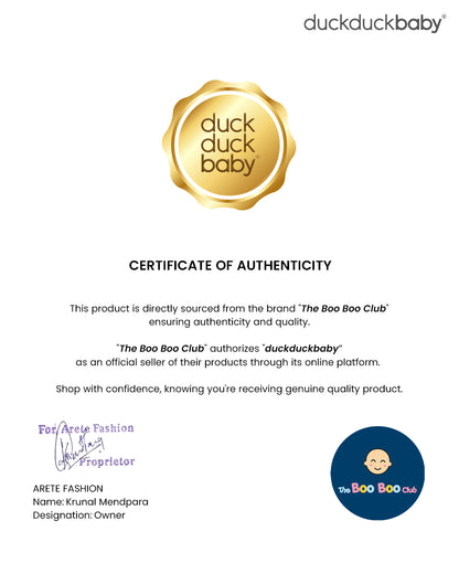 The Boo Boo Club White Coord Set-Lion-Muslin-For Infants