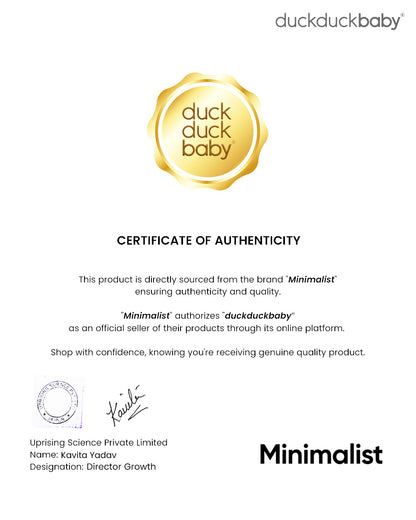 Minimalist Diaper Rash Cream With Sunflower Oil (50 g) & Baby Body Wash With Allantoin (400 ml)