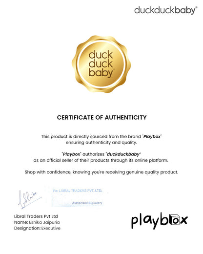 Playbox Wooden Dino Set-Art & Craft Kit-Include 5 Paint Colors-Enhances Fine Motor Skills-12M+