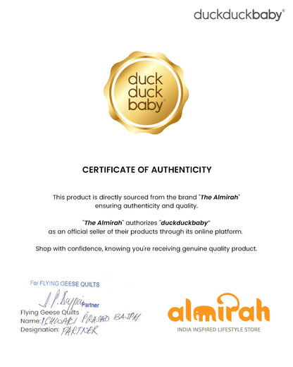 The Almirah White Jhabla Set-Umbrella-Cotton-For Infants