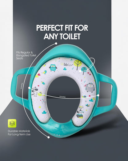 bbluv Poti Potty Seat-With Removable Cushion-Aqua-9M+