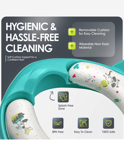 bbluv Poti Potty Seat-With Removable Cushion-Aqua-9M+