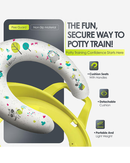 bbluv Poti Potty Seat-With Removable Cushion-Lime-9M+