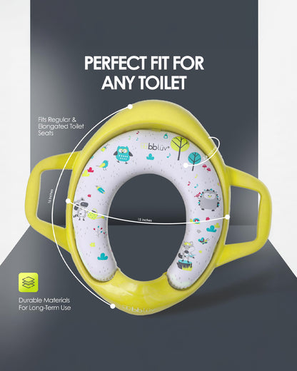 bbluv Poti Potty Seat-With Removable Cushion-Lime-9M+