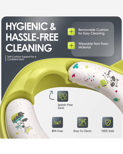 bbluv Poti Potty Seat-With Removable Cushion-Lime-9M+