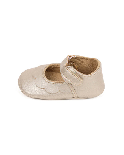 Kicks & Crawl Golden Ruffle Velcro Bellies-For Infants