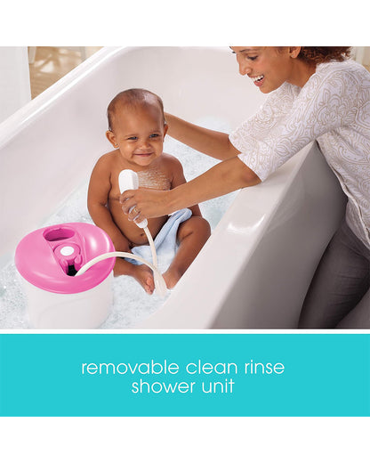 Summer Infant Newborn-To-Toddler Baby Bath Tub-With Shower Centre-0 to 12M-Pink