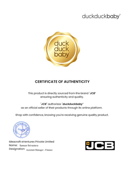 JCB Bubble Gun With Tray & Bubble Solution-Indoor Toy-Orange-36M+