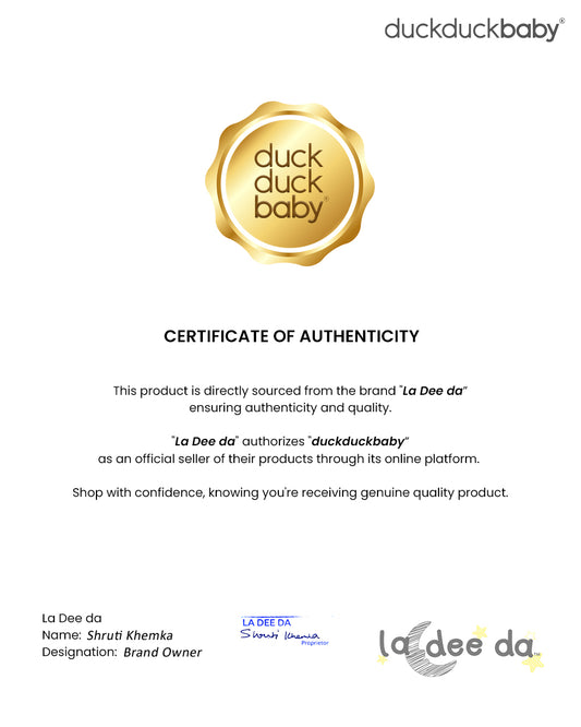 La dee da Blue Top & Pants-Embellished-Denim-For Infants