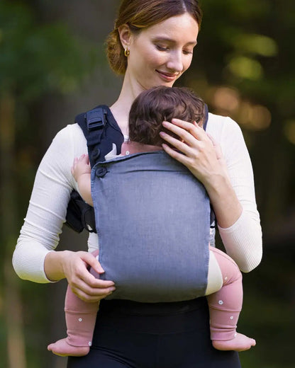 Nuna Cudl Clik Baby Carrier-4 Carry Positions-Innovative Leg Openings-For 0 to 3Y (Upto 16Kg)-Fog