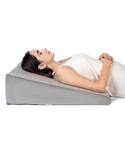 Fovera Pregnancy Pillow-Multipurpose Bed Wedge-Grey-Memory Foam-For Maternity