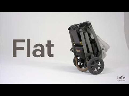 Joie Finiti Baby Stroller-Height Adjustable Handle Height-Reversible & Flat Reclining Seat-Travel System Compatible-2 Years Warranty-For 0 to 4Y (Upto 22 Kg)-Ebony