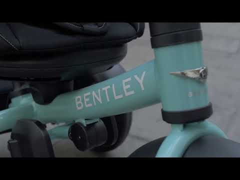 Bentley Mulliner 6 in 1 Trike Stroller-Continental GT Mulliner Style Replica Wheels-Cross Stiched & Cushioned Seats-With Bentley Badge & Anti Slip Pedals-For 6M to 5Y (Upto 25 Kg)-Celeste