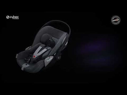 Cybex Coya Cabin Friendly Stroller & Cloud T i-Size Plus Car Seat Travel System-Includes Adapters-Matt Black Frame & Sepia Black