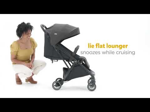 Joie Tourist Lightweight Baby Stroller-Flat Reclining Seat-One Hand Fold-Travel System Compatible-Includes Rain Cover, Travel Bag & Adapters-2 Years Warranty-For 0 to 3Y (Upto 15Kg)-Shale