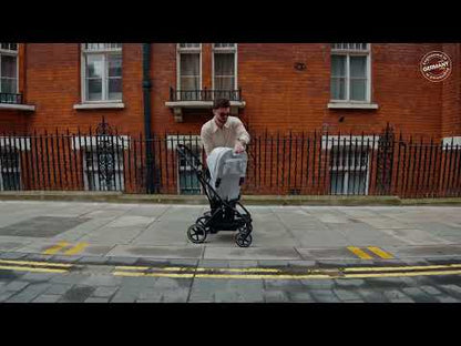 Cybex Eezy S Twist +2 Lightweight Stroller-360 Degree Rotatable Seat-One Hand Fold-Flat Reclining Seat-Travel System Compatible-2 Years Warranty-For 0 to 4Y (Upto 22 Kg)-Taupe Frame & Almond Beige Seat