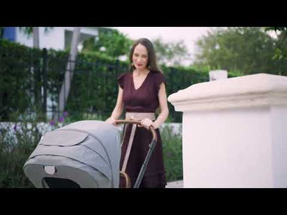 Nuna Mixx Next Stroller & Mixx Next Carry Cot Travel System-With Cup Holder-Ocean & Caviar