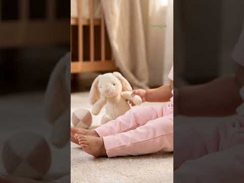 Twingle 100% Organic Cotton Leggings-Soft Elasticated Waistband-No Itchy Tags-Solid-Pastel Pink-For Infants