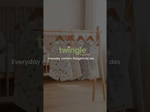 Twingle 100% Organic Muslin Jhablas-Lightweight & Breathable Fabric-Front Open for Easy Dressing-Lavender Ditsy & Butterfly-White-Pack of 2-For Infants