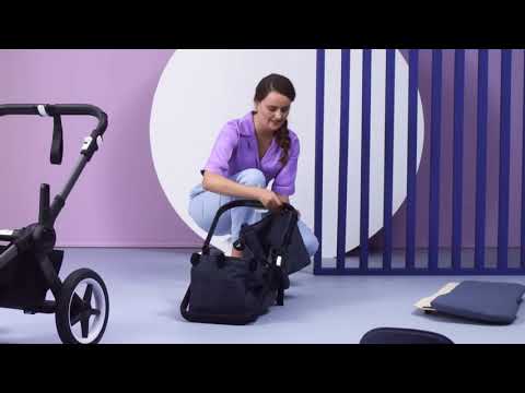 Bugaboo Donkey 5 Mono Stroller & Carry Cot Travel System-Converts From Single To Double in Three Clicks-With Side Luggage Basket-For 0 to 4Y (Upto 22 Kg)-Midnight Black