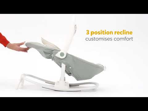 Joie Sansa 2 in 1 Baby Bouncer & Rocker-3 Position Recline-Multi Motion Soother Sways Side to Side-With Toy Bar & Two Plush Toys-For 0 to 9 Kg-Palm