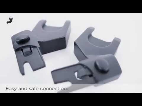 Leclerc Car Seat Adapters-Easy Connection for Car Seat-Black