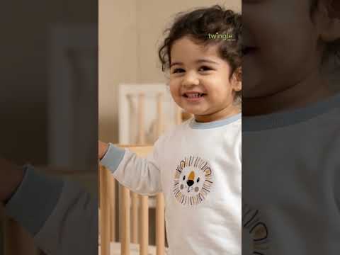 Twingle 100% Organic Cotton Jogger Set-Hypoallergenic Fabric-No Itchy Tags-Soft Elasticated Waistband-Long Sleeves-Solid-Light Blue-For Infants