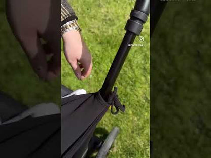 Dooky Universal Cover-Fits Easy On Any Stroller, Infant Car seat & Carry Cot-Breathable Oekotex Certified Cotton-UPF50+ Protection-Black