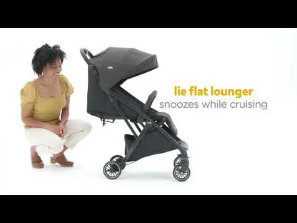 Joie Tourist Lightweight Baby Stroller-Flat Reclining Seat-One Hand Fold-Travel System Compatible-Includes Rain Cover, Travel Bag & Adapters-6 Months Warranty-For 0 to 3Y (Upto 15Kg)-Laurel