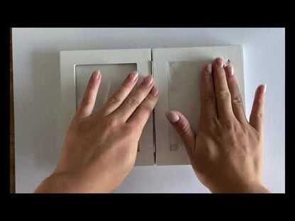 Dooky Baby Hand & Footprint Photo Frame Small With Skin Friendly Clay-Baby Keepsakes Gift Set For Baby Shower