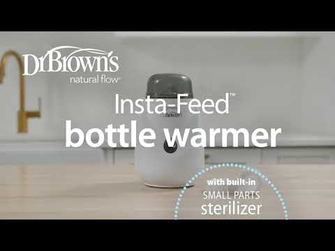 Dr. Brown's Insta Feed Bottle Warmer & Sterilizer-Built in Sterilizing Function for Bottle Accessories-80 Seconds Quick Warming-Overheat Protection-1 Bottle Capacity