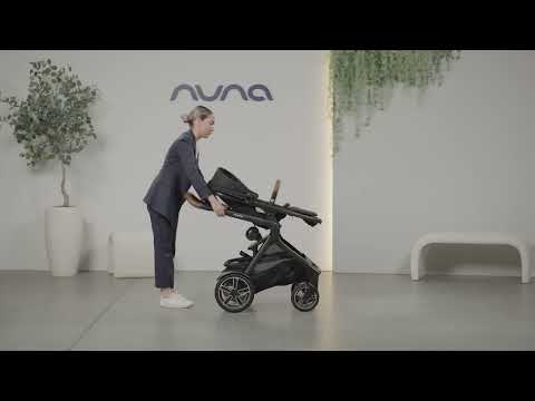 Nuna Demi Next Baby Stroller-Height Adjustable Parent Handle Bar-With Cup Holder-Wide Front Wheels-2 Years Warranty-Pram for 6M to 4Y (Upto 22 Kg)-Caviar