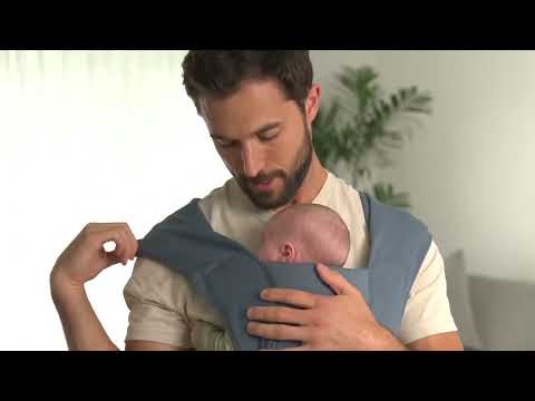 Ergobaby Embrace Baby Carrier-With 3 Carry Positions-Hip Healthy Certified-Breastfeeding Friendly-Cushioned Neck Support-For 0 to 18M (3.2 to 11.3 Kg)-Oxford Blue