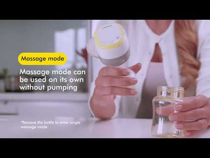 Medela Easy Single Electric Breast Pump-3 Pumping Modes and Additional Lactation Massager Mode-10 Vacuum Settings-Rechargeable Battery-Dishwasher Safe-With 24mm Personal Fit Flex Breast Shield