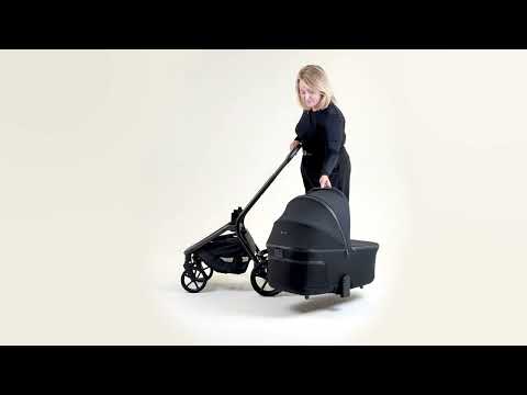 Silver Cross Breez Stroller & Carry Cot Travel System-Onyx